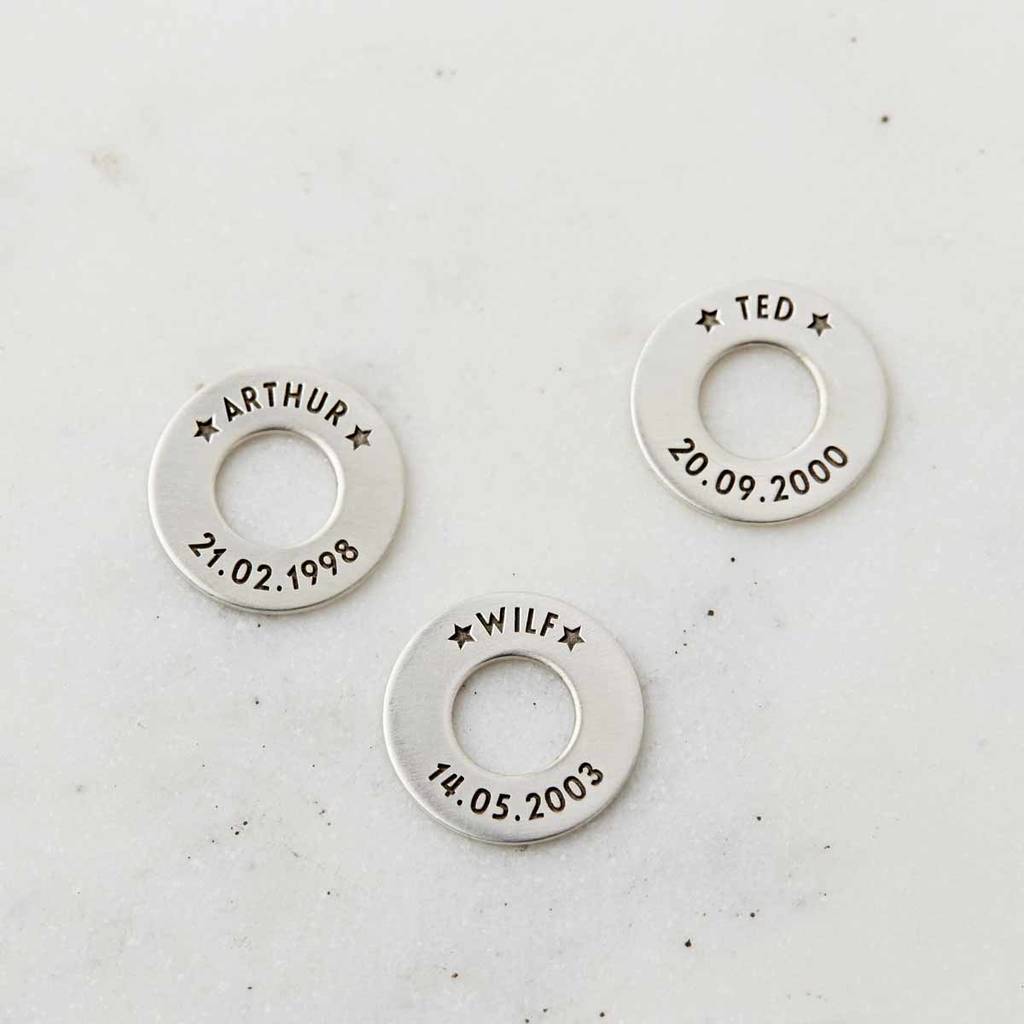 Personalised sterling silver story charms