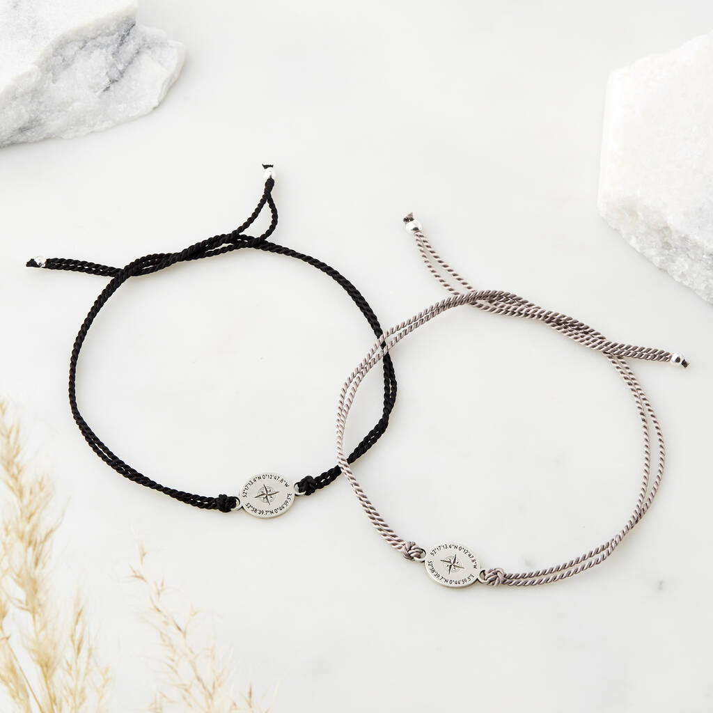 Until we meet again silver coordinate bracelet set