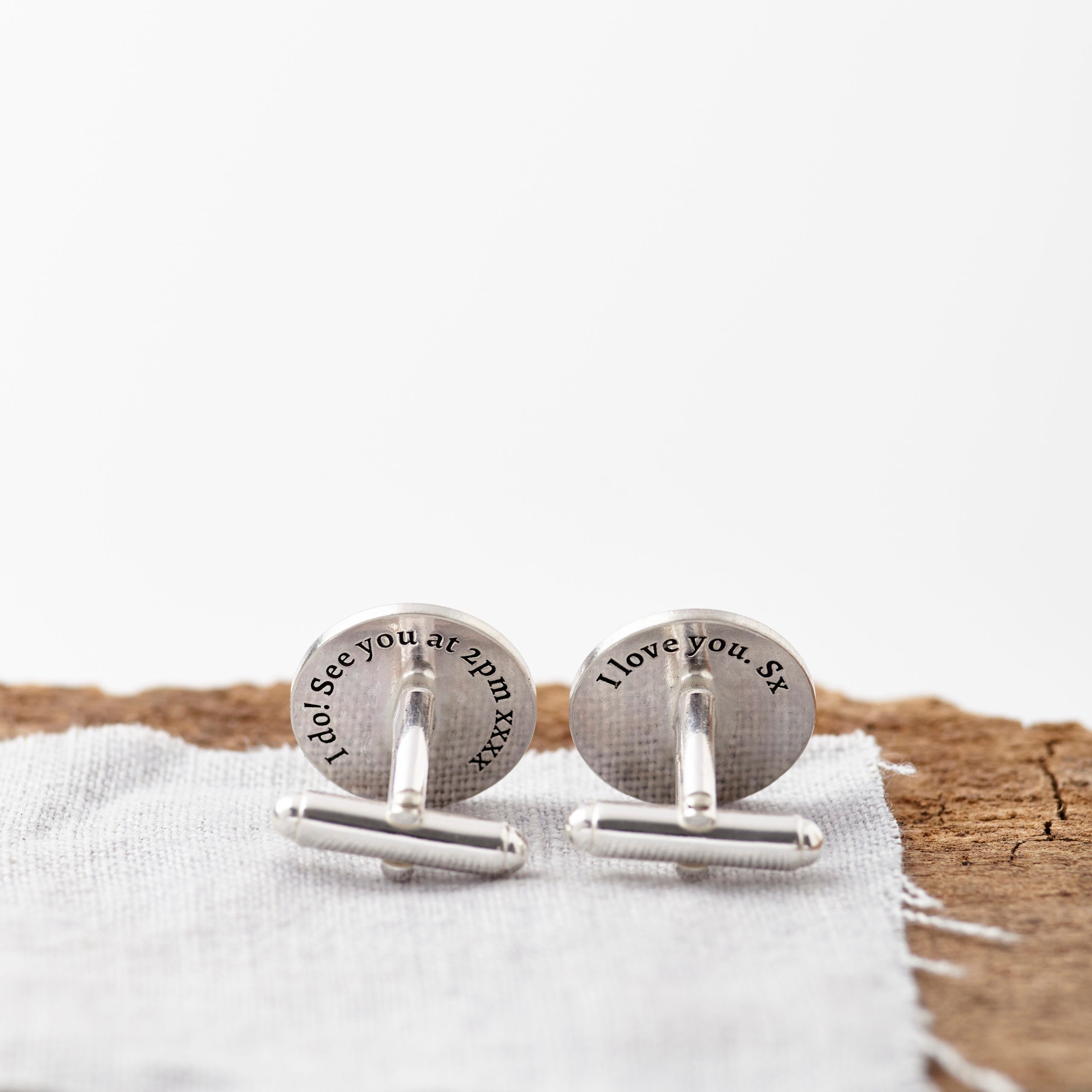 Back of Sterling Silver Cufflinks