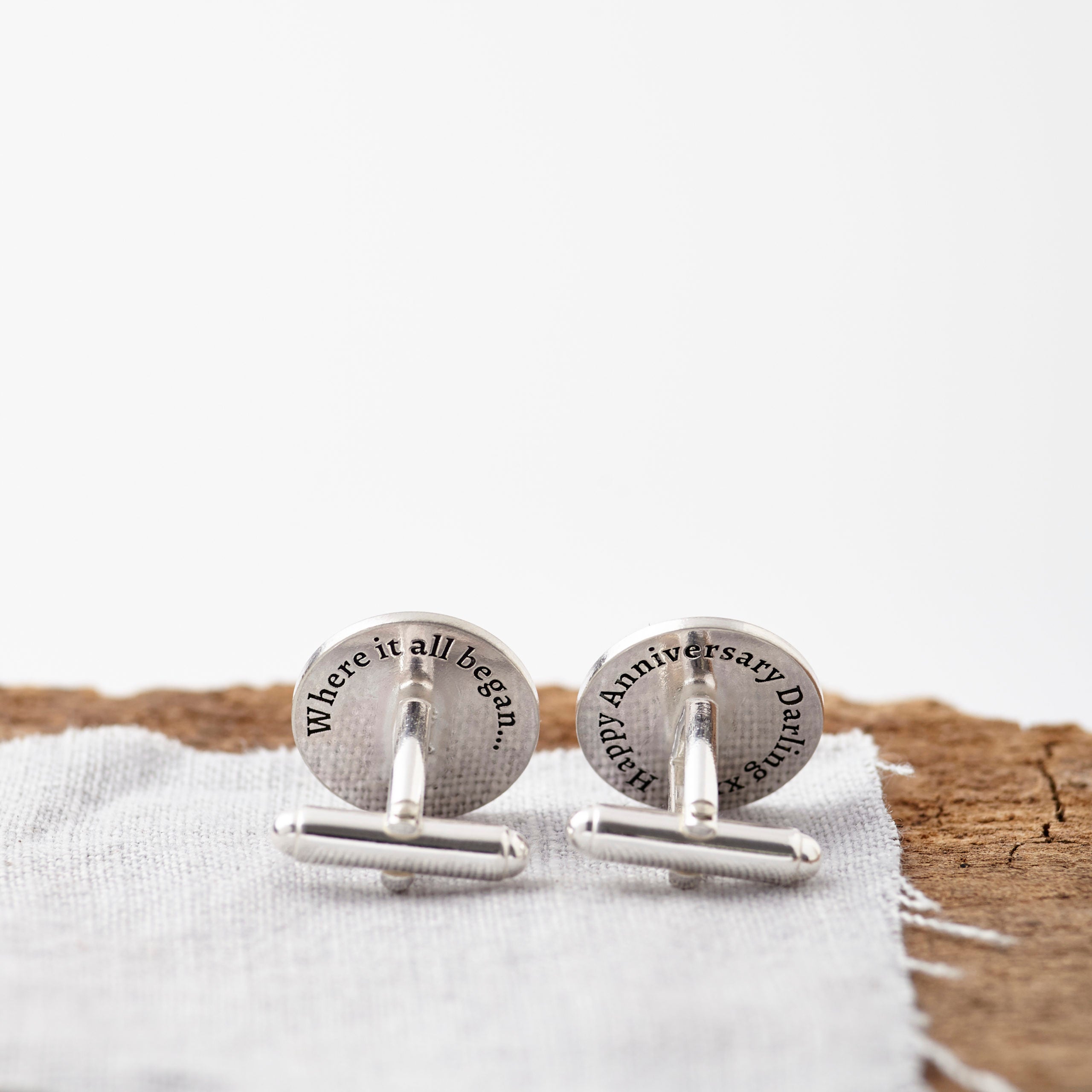 Back of Sterling Silver Cufflinks