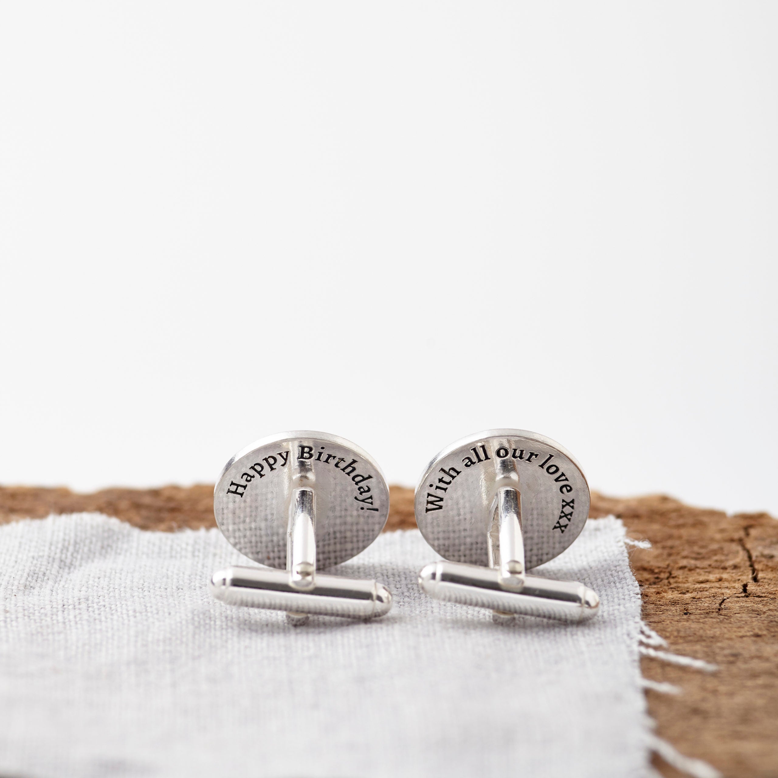 Back of Sterling Silver Cufflinks