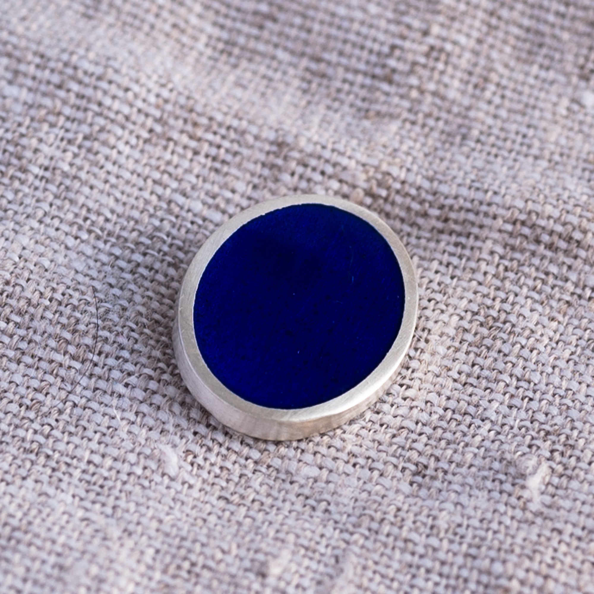 Deep Blue Enamel Sample