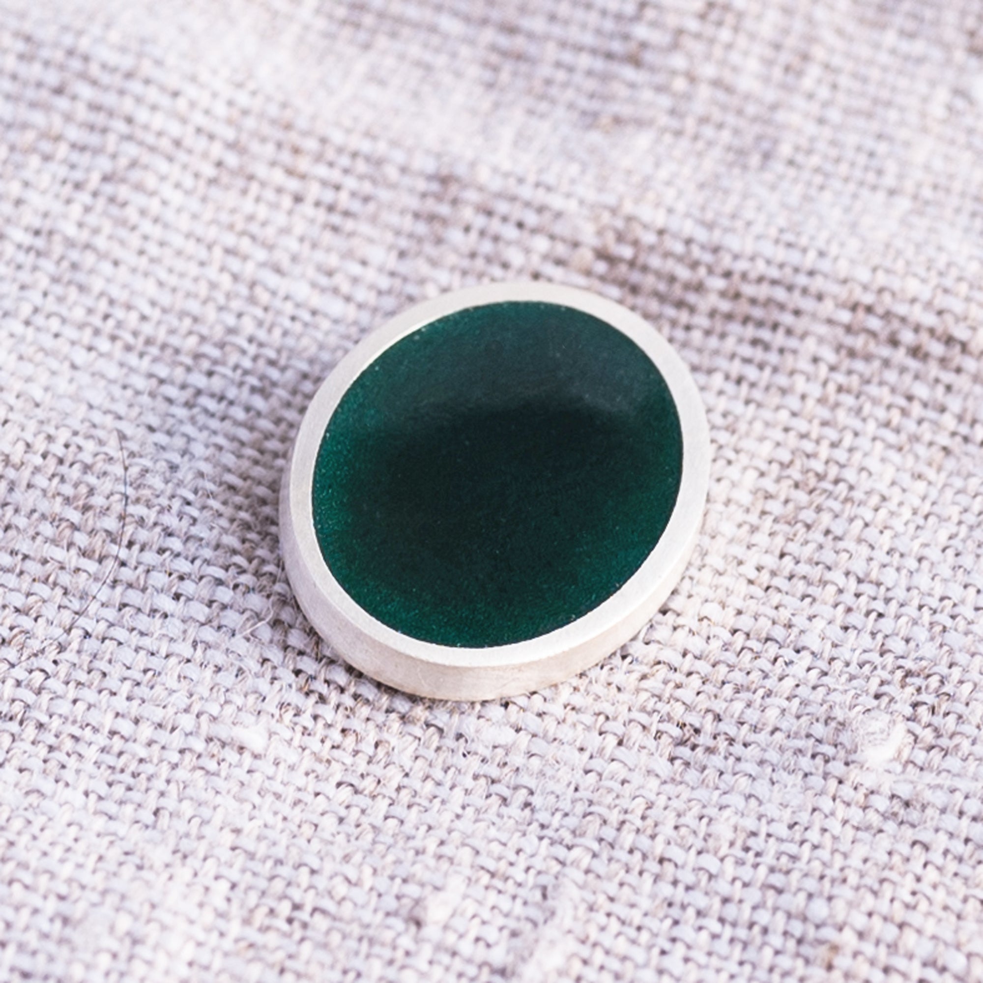 Deep Green Enamel Sample