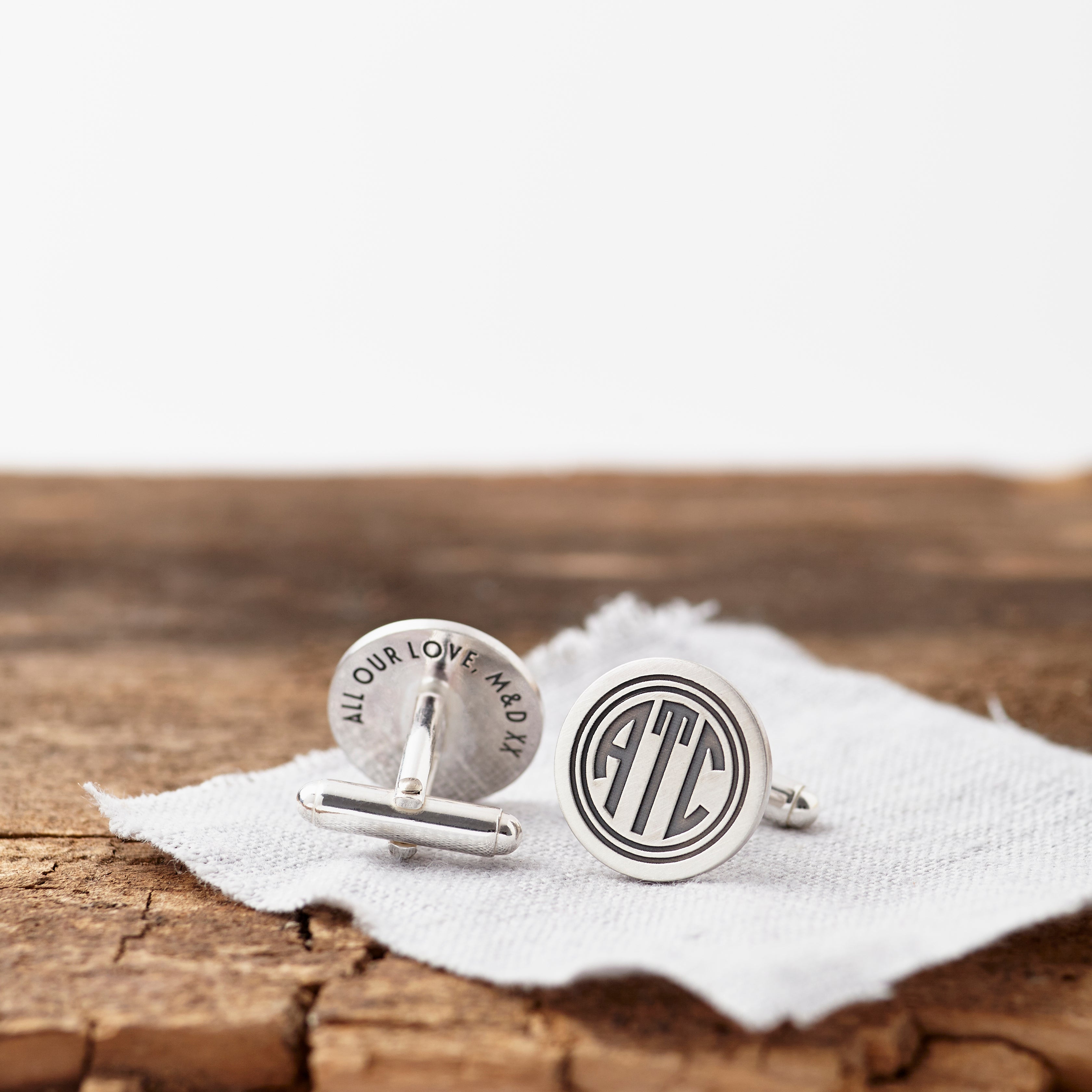 Personalised Deco Monogram Cufflinks