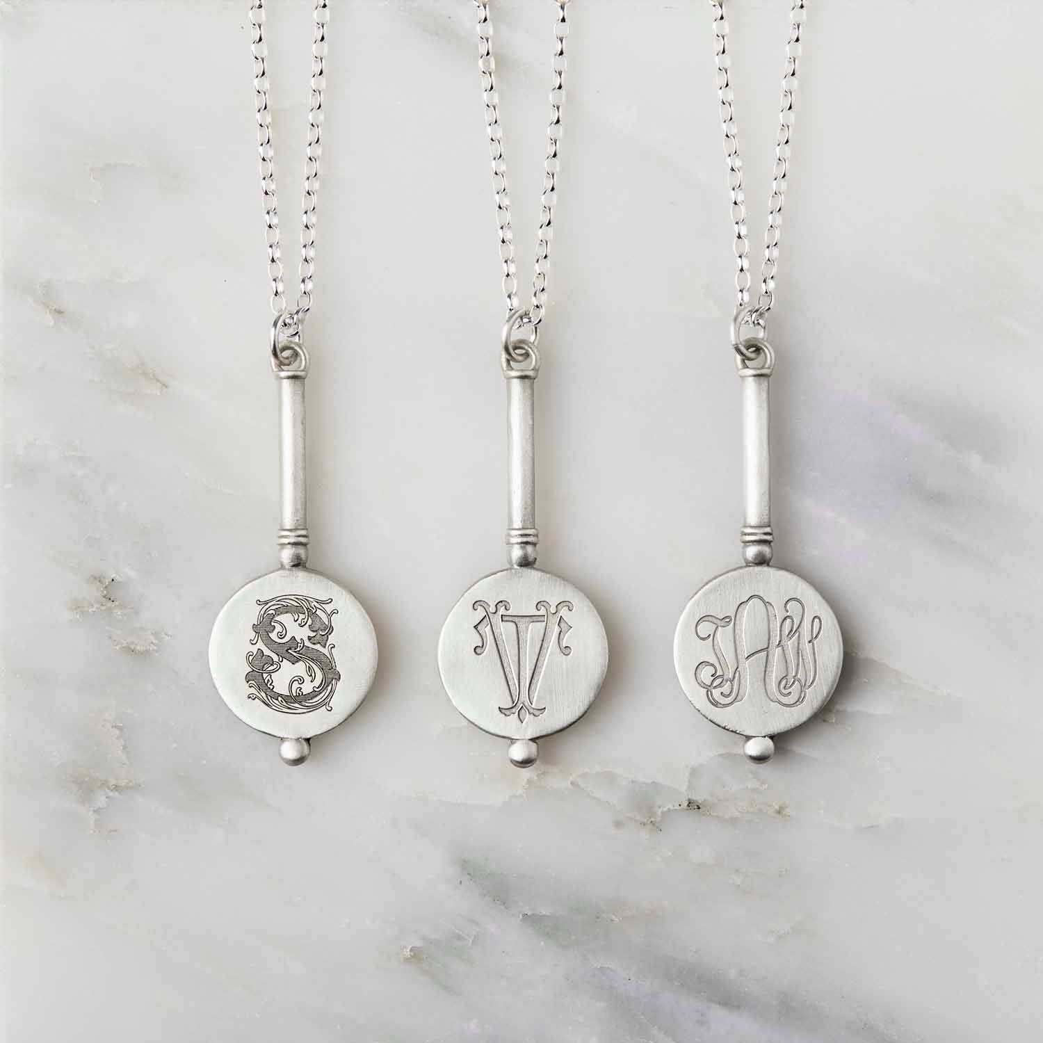 3 Mirror Pendant Necklaces