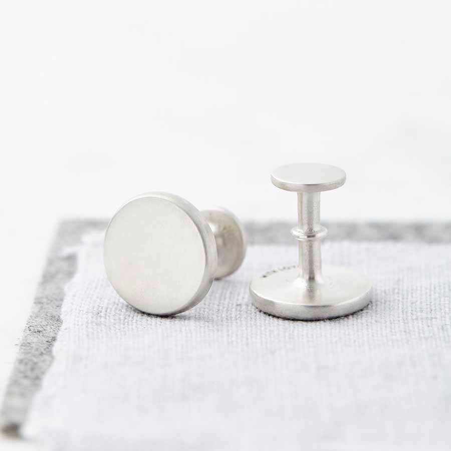 Personalised Sterling Silver Secret Message Cufflinks