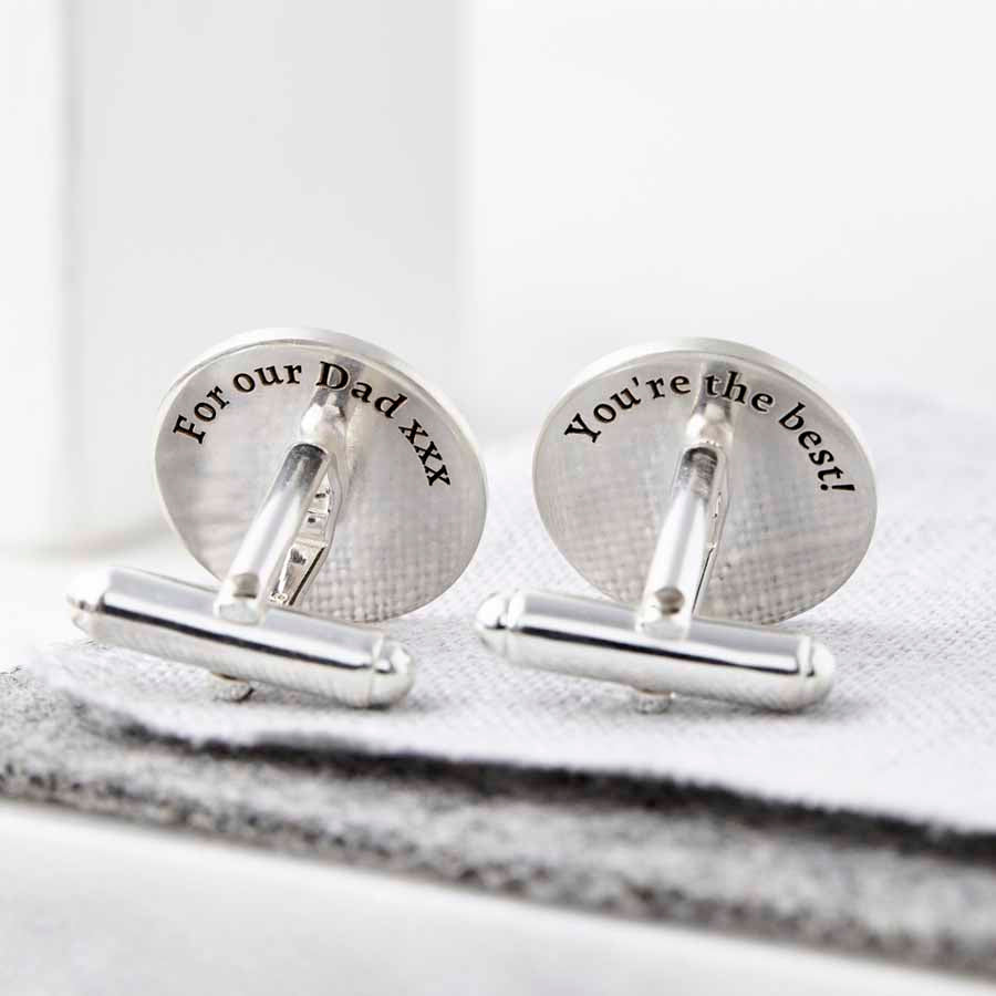 Sterling Silver Signature Handwriting Cufflinks