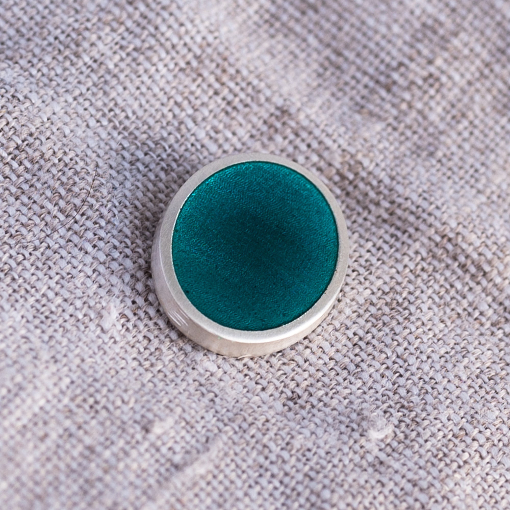 Teal Enamel Sample