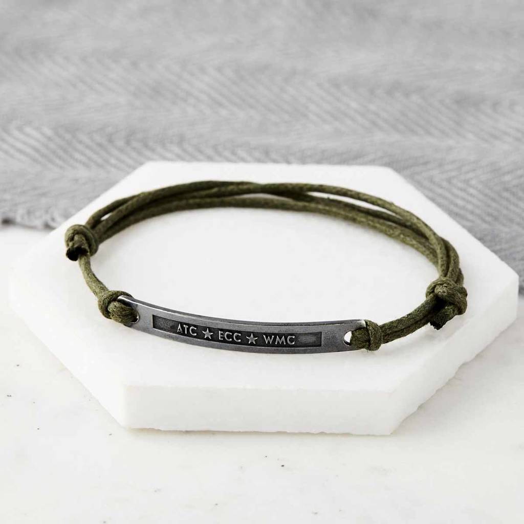 Silver bracelet Personalised  with your Initials