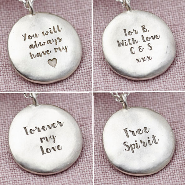 Personalised Silver And Amethyst Necklace HiddenMessages