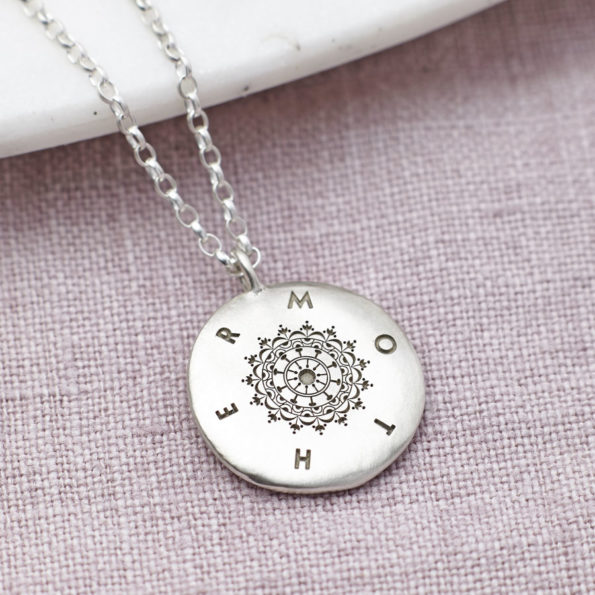 Personalised Sterling Silver Mother Necklace