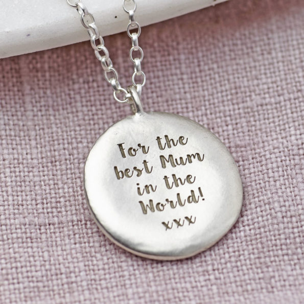 Personalised Sterling Silver MotherNecklace HiddenMessage
