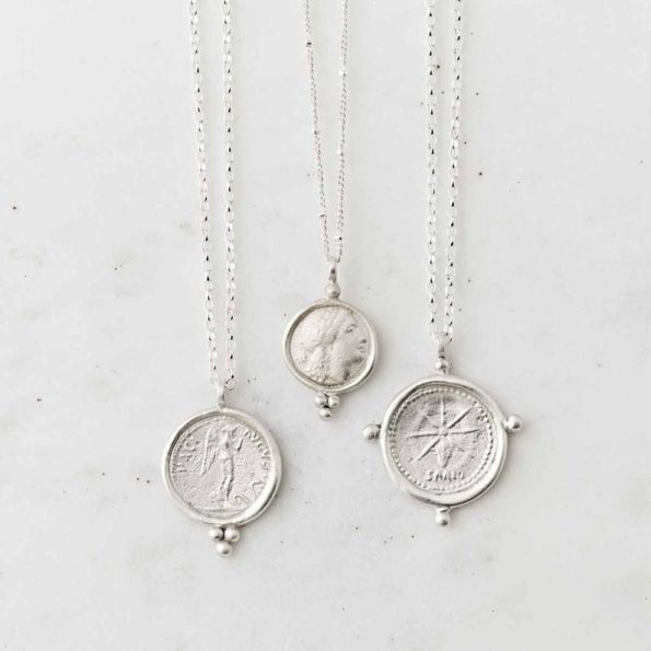 3 Solid Silver necklaces by Sally Clay Jewellery